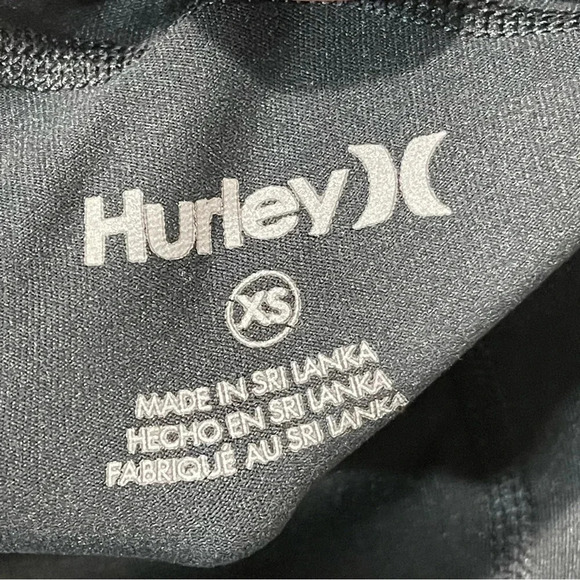 New Hurley Nike Dri-Fit Black Crop Legging Women size XS - Picture 6 of 10